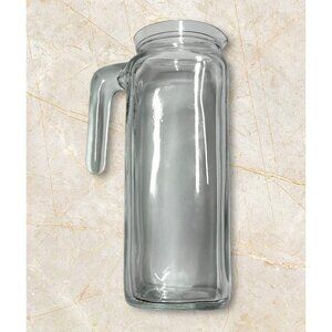 Bormioli Rocco Frigoverre Glass Pitcher 39oz 1-Liter Made in Italy “without Lid”